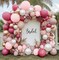 Dusty Rose Balloon Arch Kit – Double Stuffed Pink, Mauve & Rose Gold Balloons for Birthday, Baby Shower & Wedding